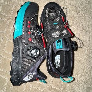The North Face Black and Turquoise Trail Shoes